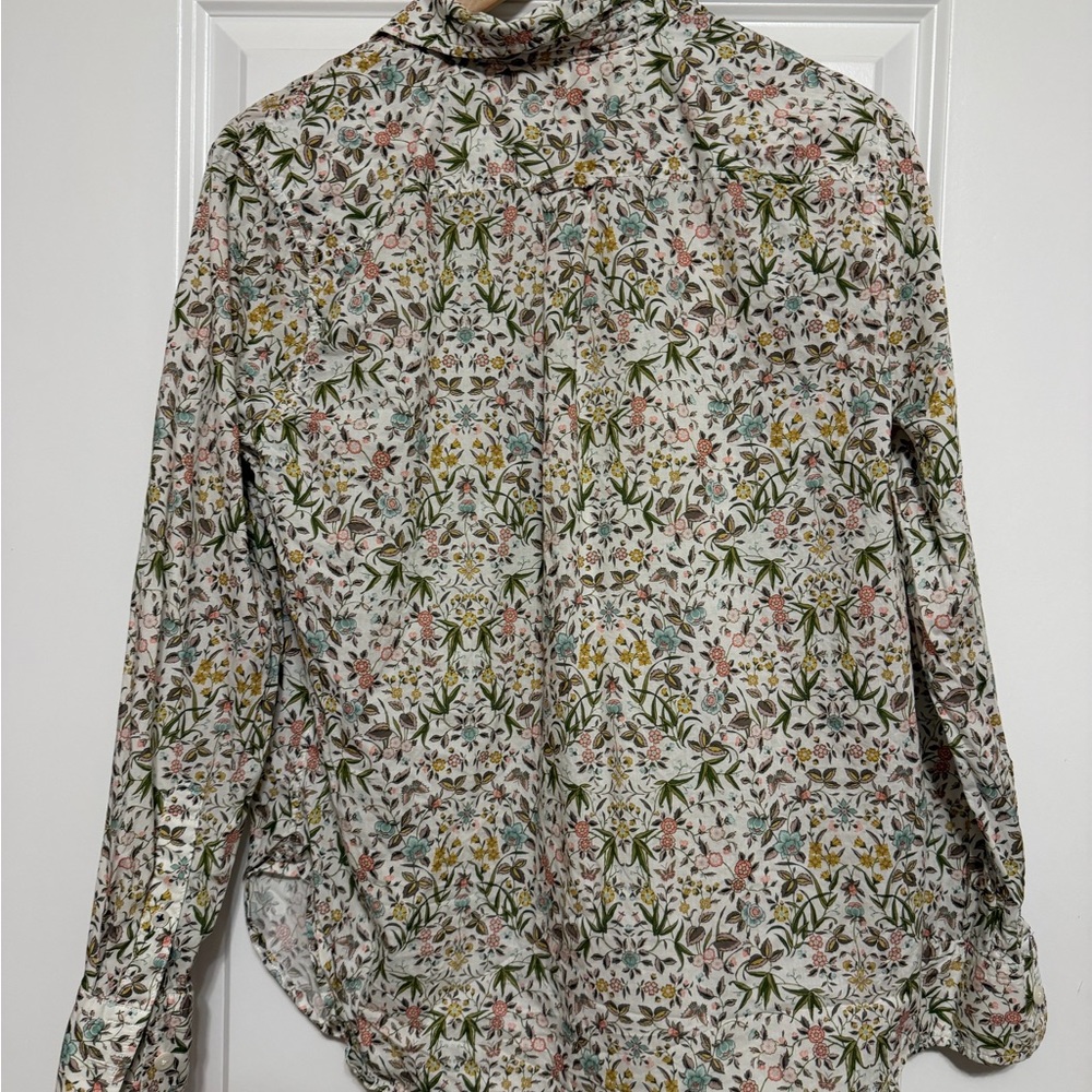 J Crew Liberty Tapestry Floral Shirt Size 10 - Picture 7 of 7